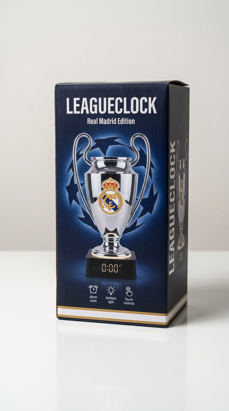LeagueClock Real Madrid Edition presentation box